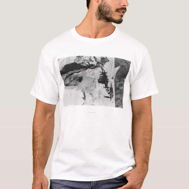 Mt. Rainier, WA Nisqually Glacier Climbers T-Shirt (Front)