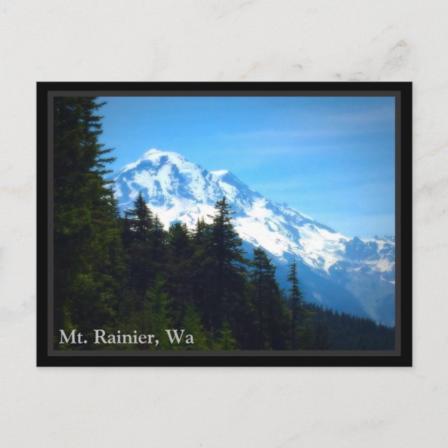 Mt. Rainier, Wa Postcard (Front)