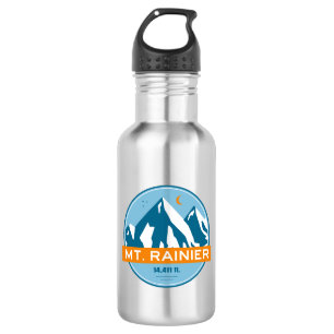 Mt. Rainier Washington Stars Moon 532 Ml Water Bottle