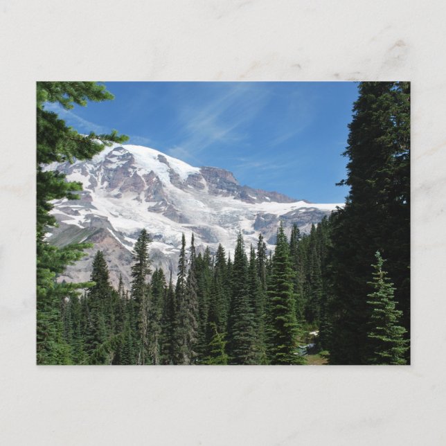Mt Rainier Washington State by Julie L. Cleveland Postcard (Front)