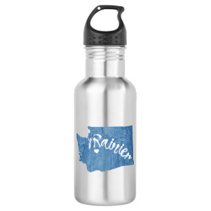 Mt. Rainier Washington Wood Grain 532 Ml Water Bottle
