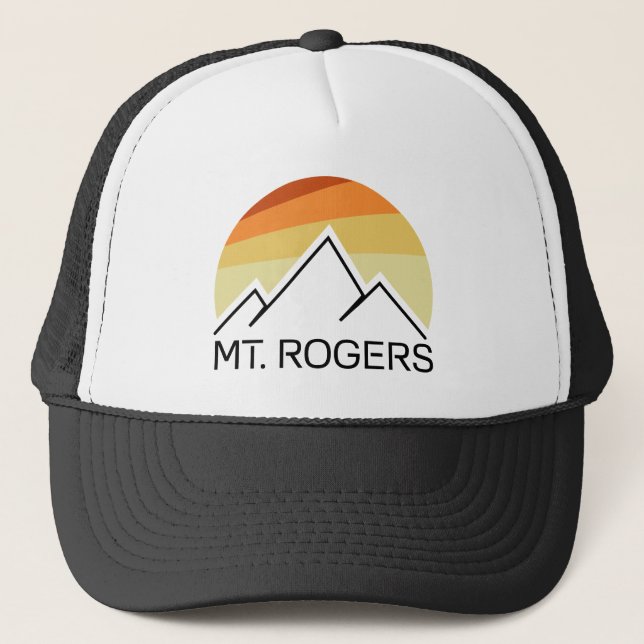 Mt. Rogers Virginia Retro Trucker Hat (Front)