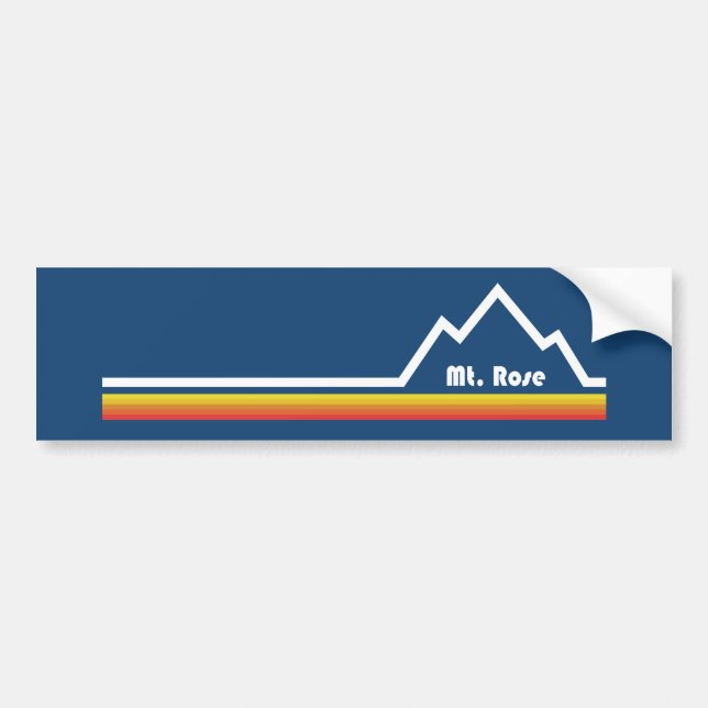 Mt. Rose Resort Bumper Sticker (Front)