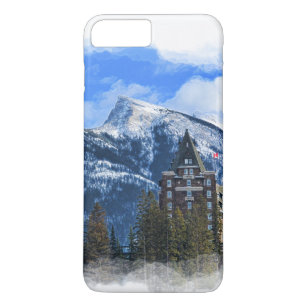 Mt Rundle and Famous Hotel, Banff, Alta, Canada Case-Mate iPhone Case