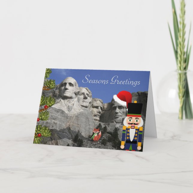 Mt. Rushmore Christmas Card (Front)
