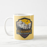 Mt Rushmore National Memorial Mug<br><div class="desc">A vintage emblem illustration for the Mount Rushmore National Monument repurposed!</div>