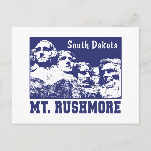 Mt. Rushmore Postcard (Front)