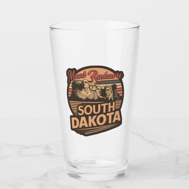 Mt. Rushmore South Dakota Glass (Front)