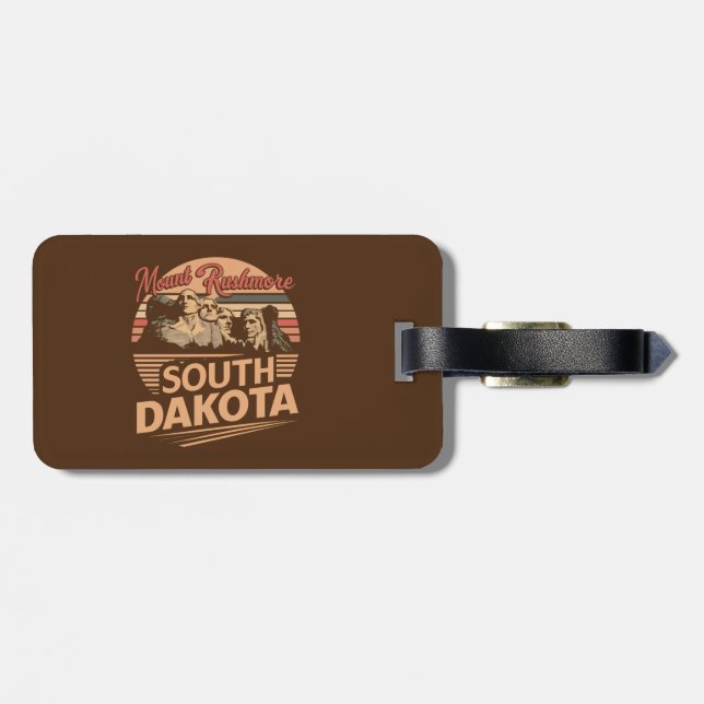 Mt. Rushmore South Dakota Luggage Tag (Back Horizontal)