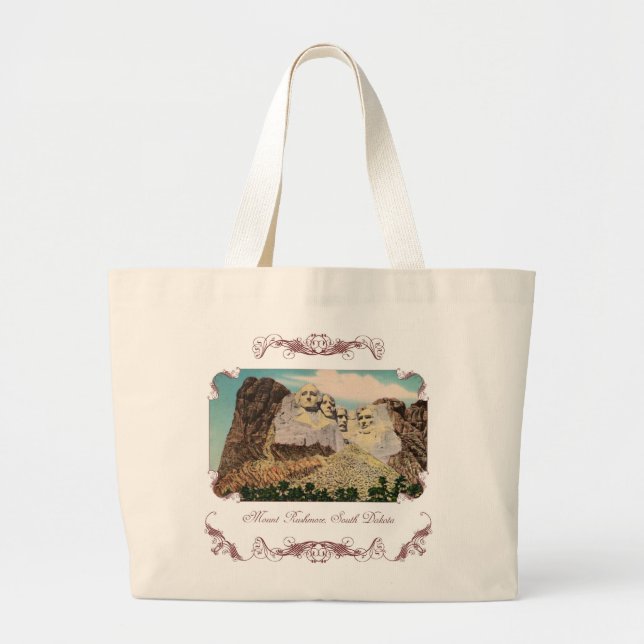 Mt. Rushmore Victorian Tote Bag (Front)
