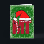 MT SANTA - MASSAGE THERAPIST CHRISTMAS SANTA HOLIDAY CARD<br><div class="desc">MT SANTA - MASSAGE THERAPIST CHRISTMAS SANTA -BIG BOLD CHRISTMAS SANTA MEDICAL PEOPLE</div>