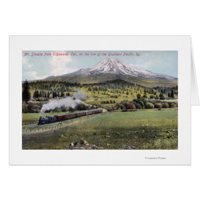 Mt. Shasta and Southern Pacific Rail (Front Horizontal)