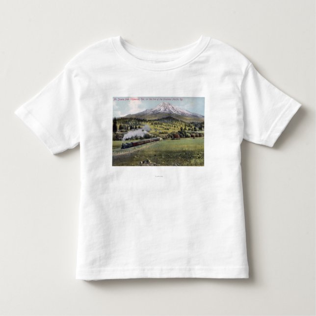 Mt. Shasta and Southern Pacific Rail Toddler T-Shirt (Front)