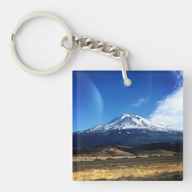 Mt. Shasta, CA Key Ring (Front)