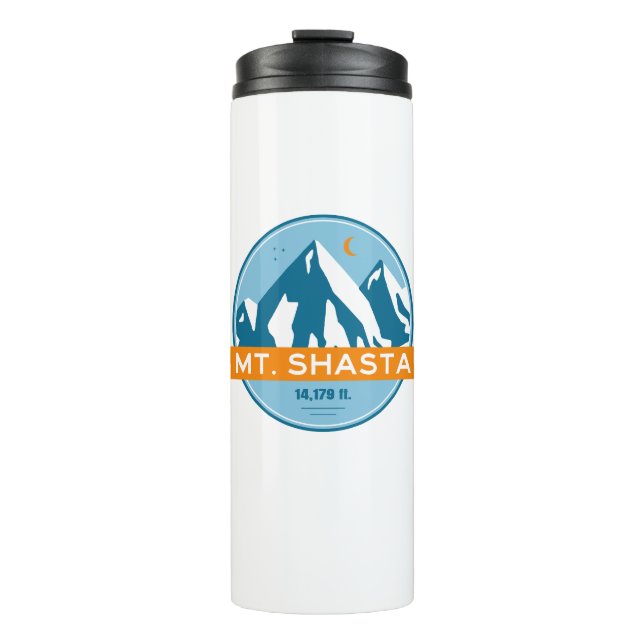 Mt. Shasta California Stars Moon Thermal Tumbler (Front)