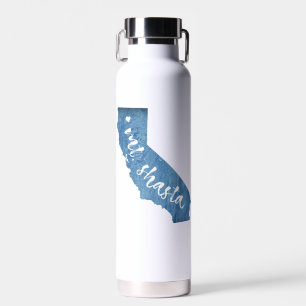 Mt. Shasta California Wood Grain Water Bottle
