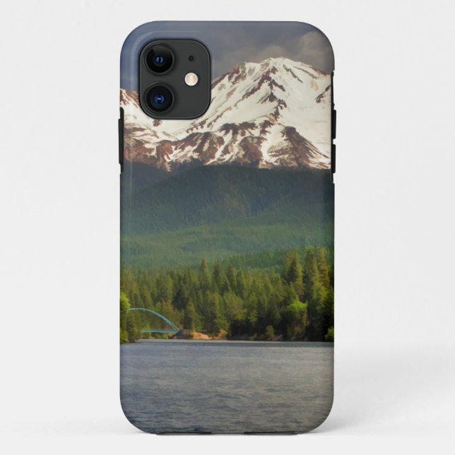 MT SHASTA FROM LAKE SISKIYOU Case-Mate iPhone CASE (Back)
