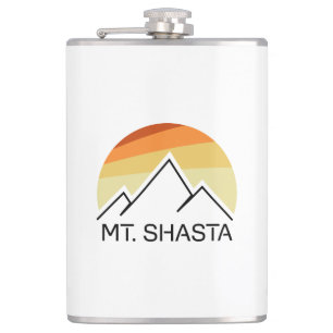 Mt. Shasta Retro Hip Flask