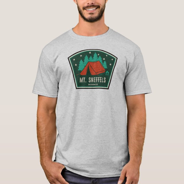 Mt. Sneffels Wilderness Colorado Camping T-Shirt (Front)