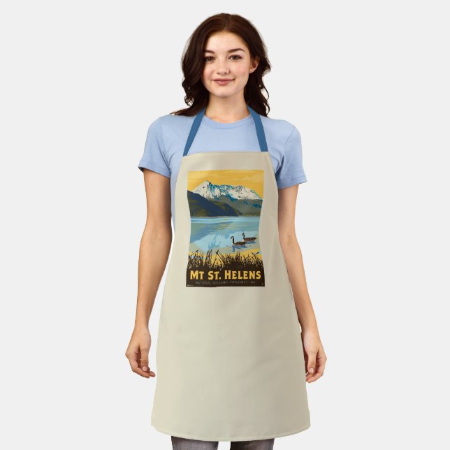 Mt St. Helens | Washington Apron (Worn)
