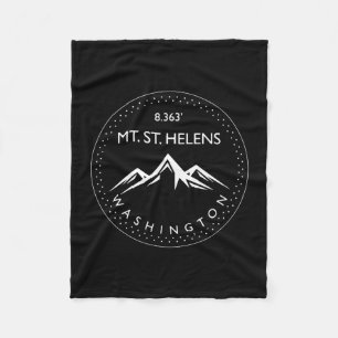 Mt st helens washington mountain climbing hiking fleece blanket