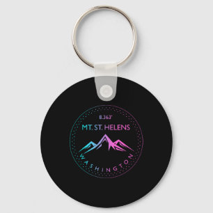 Mt. St. Helens Washington Mountain Climbing Hiking Key Ring