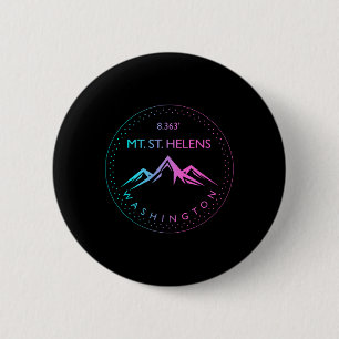 Mt. St. Helens Washington Mountaineering Hiking Cl 6 Cm Round Badge