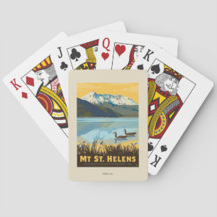 Mt St. Helens   Washington Playing Cards