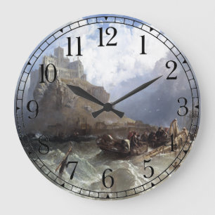Mt St Michael Shipwreck Cornwall Wall Clock