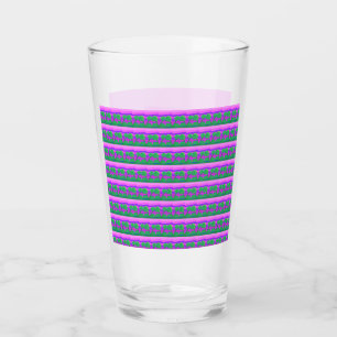 Mt. Sunset Pink Green Purple Glass