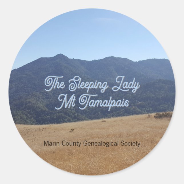 Mt Tamalpais  - MCGS  Classic Round Sticker (Front)