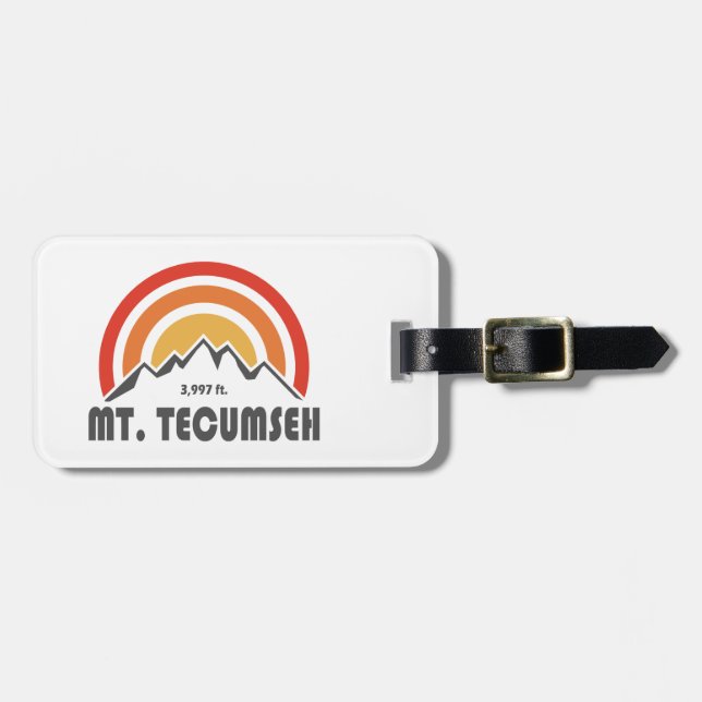 Mt. Tecumseh New Hampshire Luggage Tag (Front Horizontal)