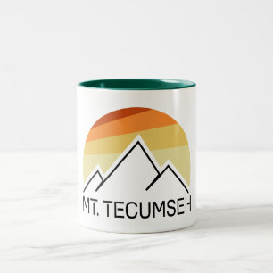 Mt. Tecumseh New Hampshire Retro Two-Tone Coffee Mug