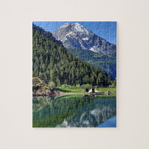 Mt. Timpanogos - Tibble Fork Reservoir - Utah Jigsaw Puzzle