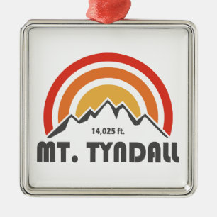 Mt. Tyndall California Metal Ornament