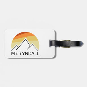 Mt. Tyndall California Retro Luggage Tag