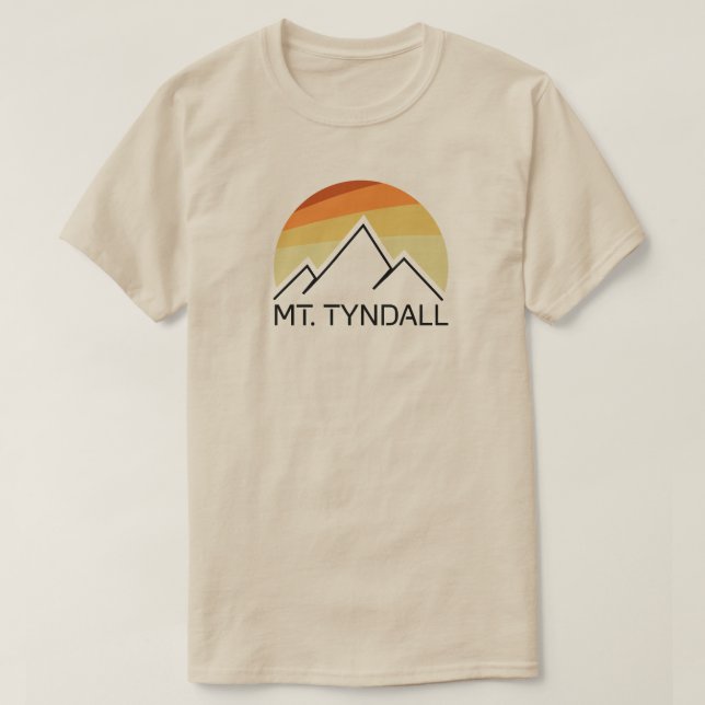 Mt. Tyndall California Retro T-Shirt (Design Front)