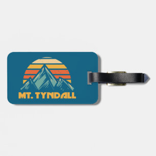 Mt. Tyndall California Retro Turquoise Luggage Tag