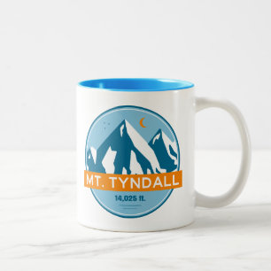 Mt. Tyndall California Stars Moon Two-Tone Coffee Mug