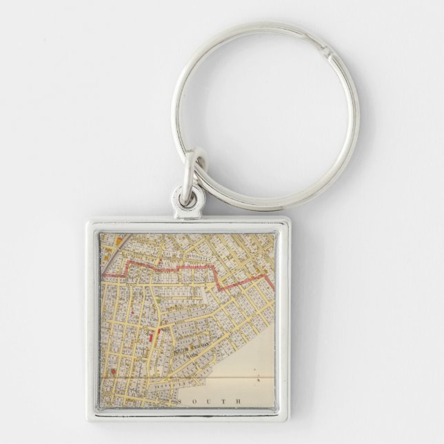 Mt Vernon Atlas Map Key Ring (Front)