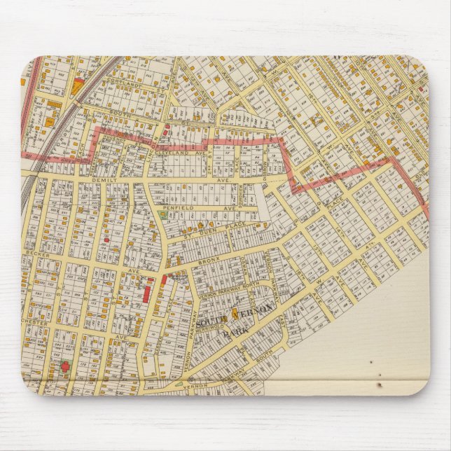 Mt Vernon Atlas Map Mouse Pad (Front)