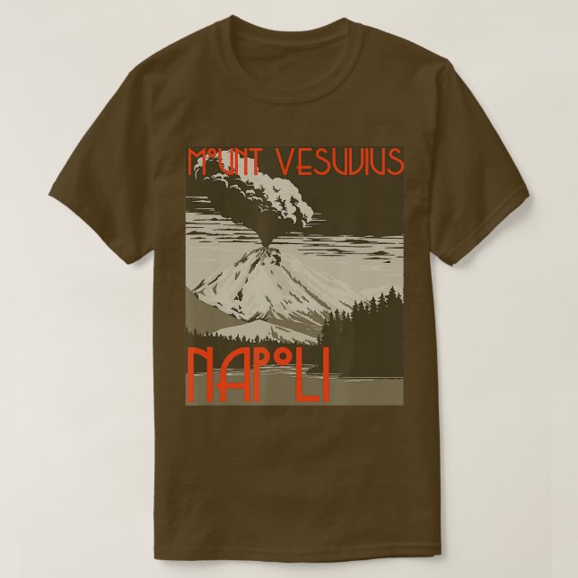 Mt Vesuvius Souvenir  T-Shirt (Design Front)