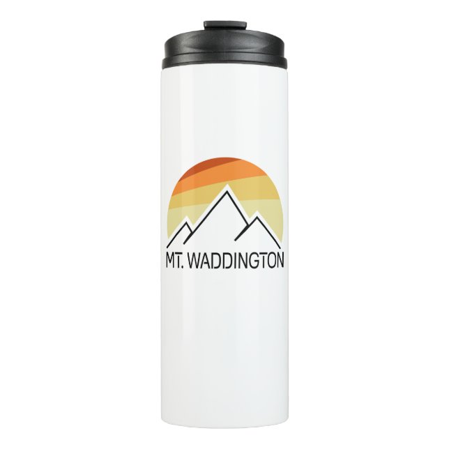 Mt. Waddington British Columbia Retro Thermal Tumbler (Front)