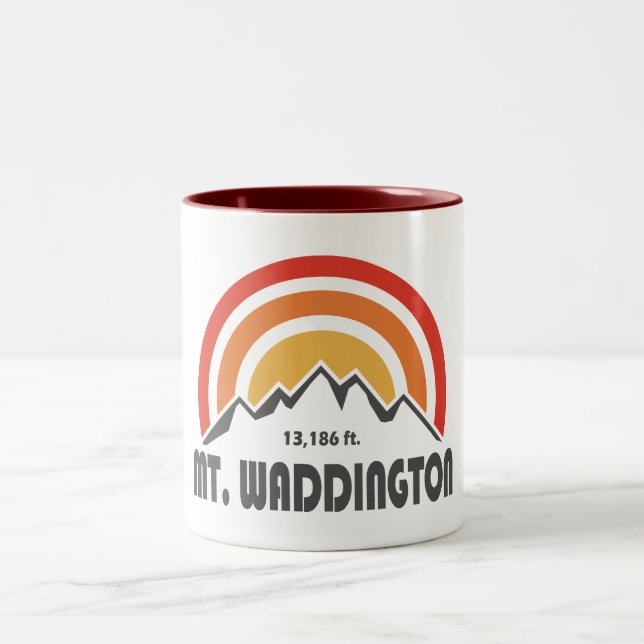 Mt. Waddington British Columbia Two-Tone Coffee Mug (Center)