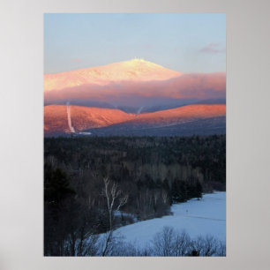 Mt Washington at Sunset Poster