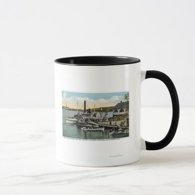 Mt. Washington, Gov. Endicott Steamers Docked Mug (Right)
