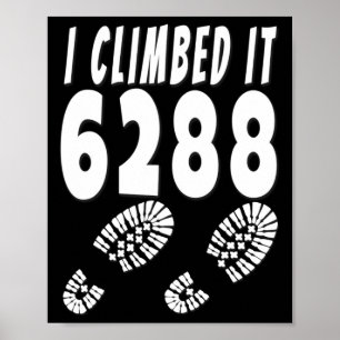 Mt Washington I Climbed It 6288 Mount Nh48 New Ham Poster