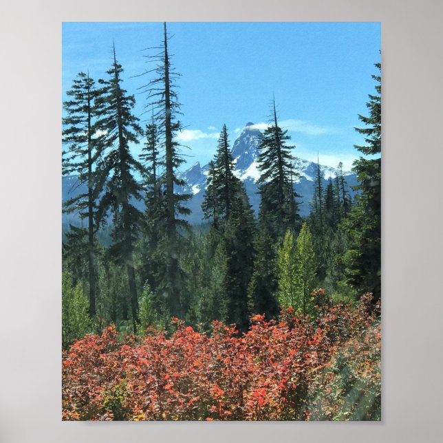 Mt. Washington in Autumn, OR Poster (Front)