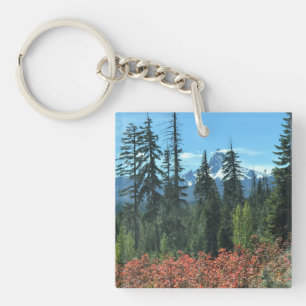 Mt. Washington in Autumn, Oregon Key Ring