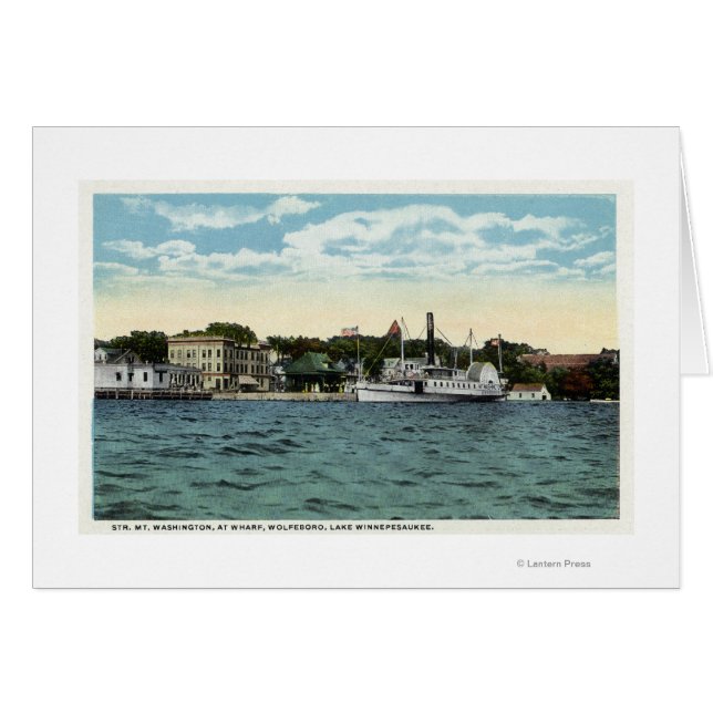 Mt. Washington Steamer at Wolfeboro Wharf (Front Horizontal)